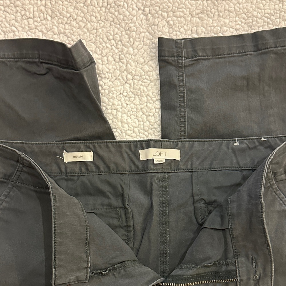 LOFT grey the slim Pants